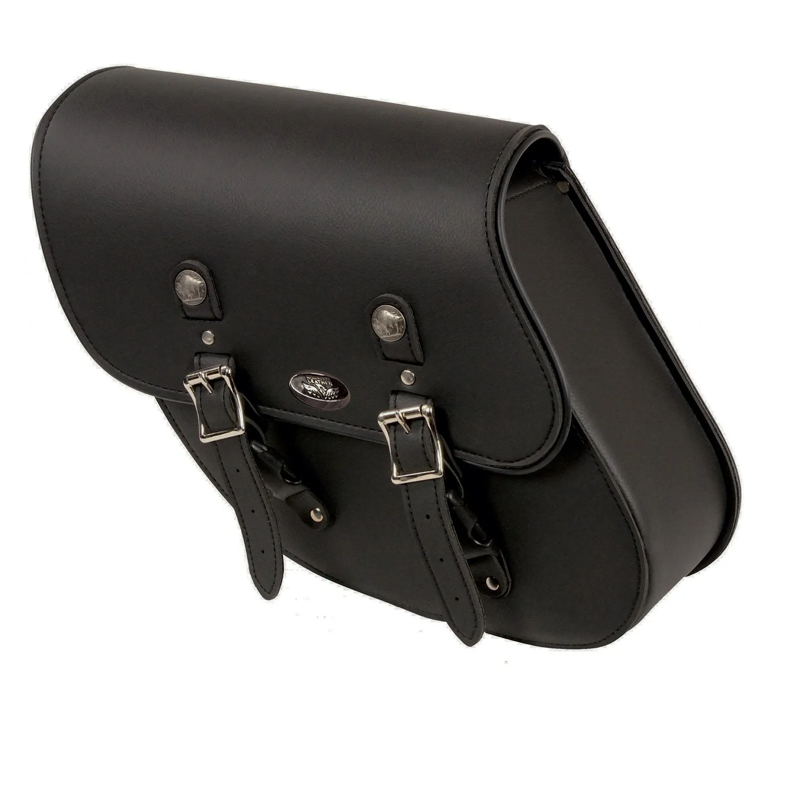 Milwaukee Leather SH638 Black PVC Medium Size Left Side Swing Arm