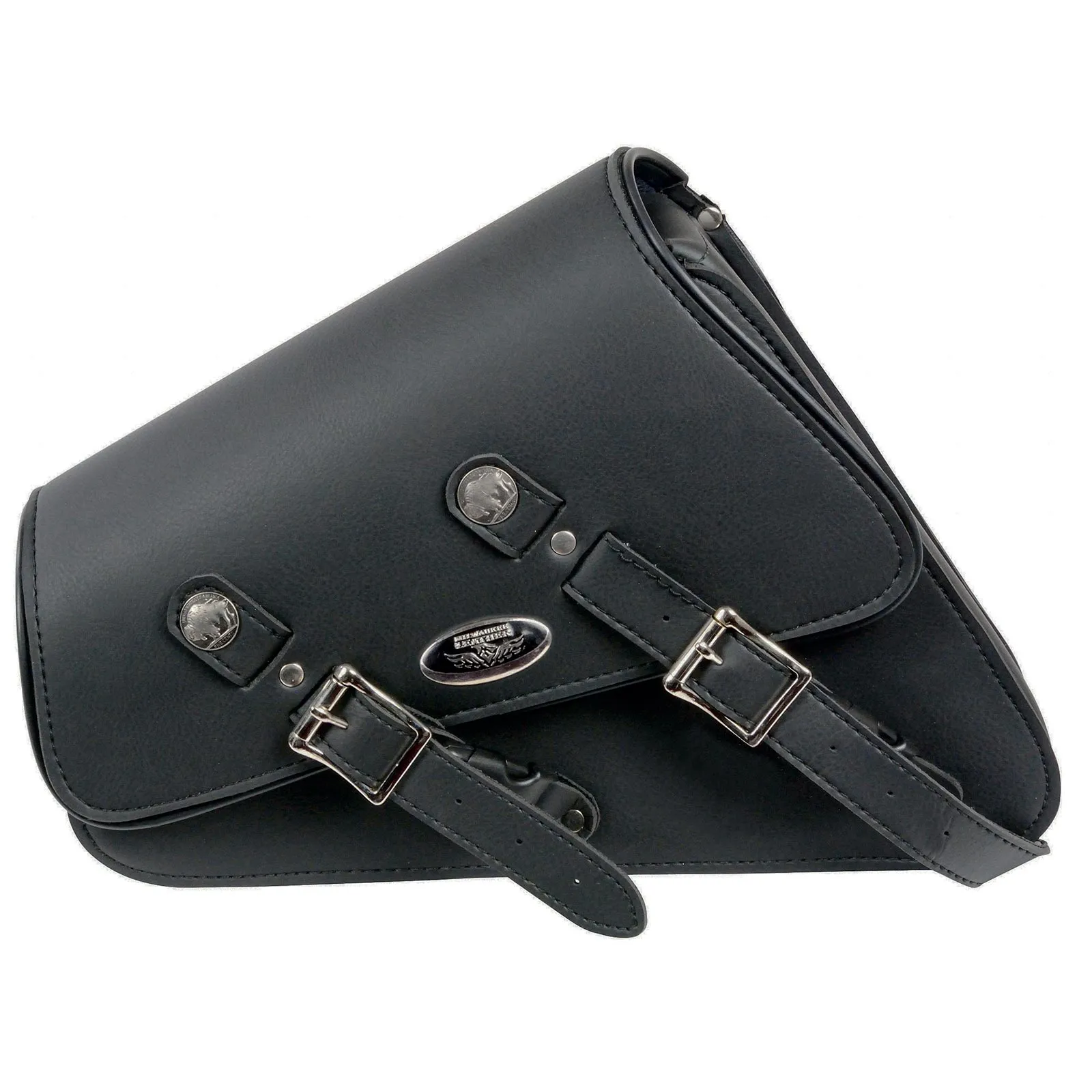 Milwaukee Leather SH639 Black Right Side Heavily Slanted PVC Swing Arm