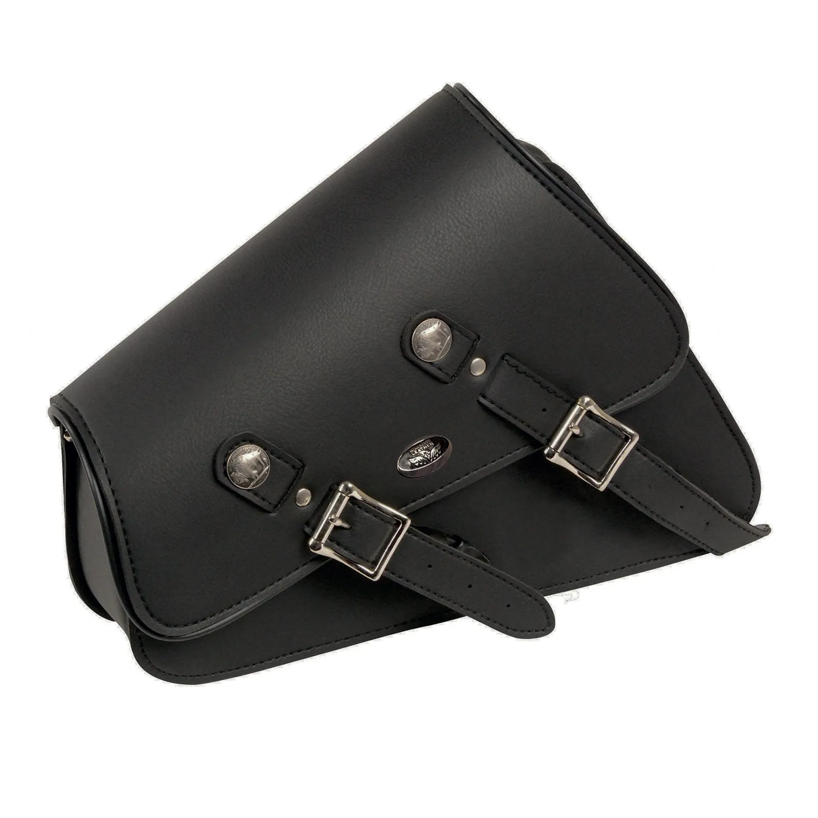 Milwaukee Leather SH639 Black Right Side Heavily Slanted PVC Swing Arm