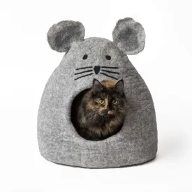 Mouse Natural Wool Cat Cave