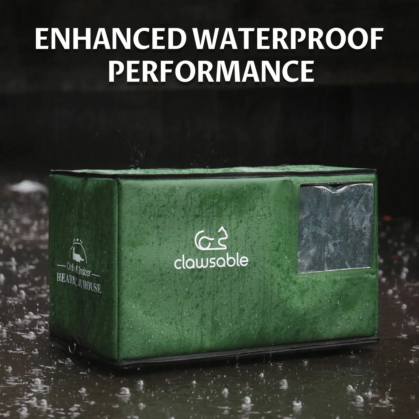 Outdoor Portable Insulated Cat House Medium