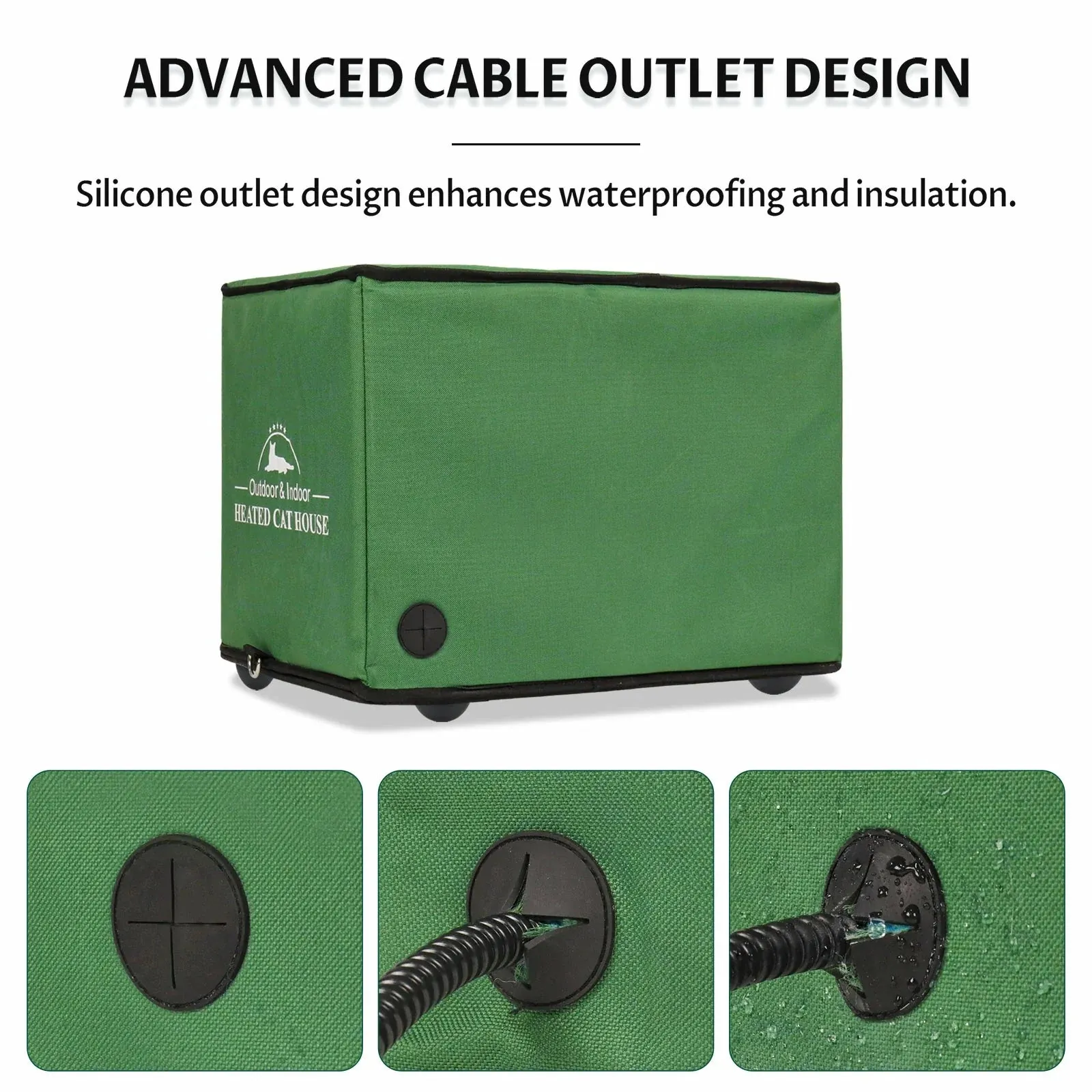 Outdoor Portable Insulated Cat House Small