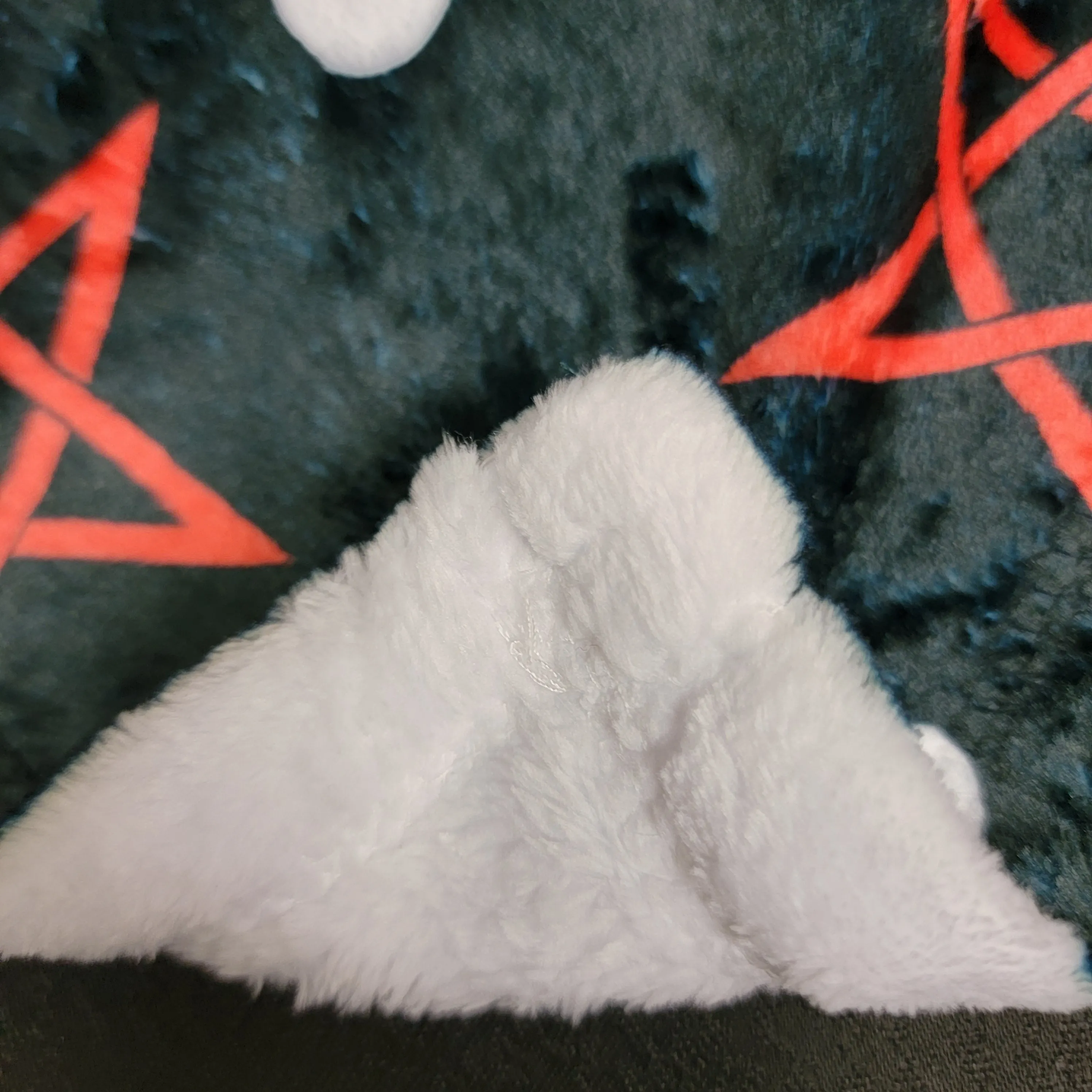 Pentagram & Paw Minky Blanket - Red