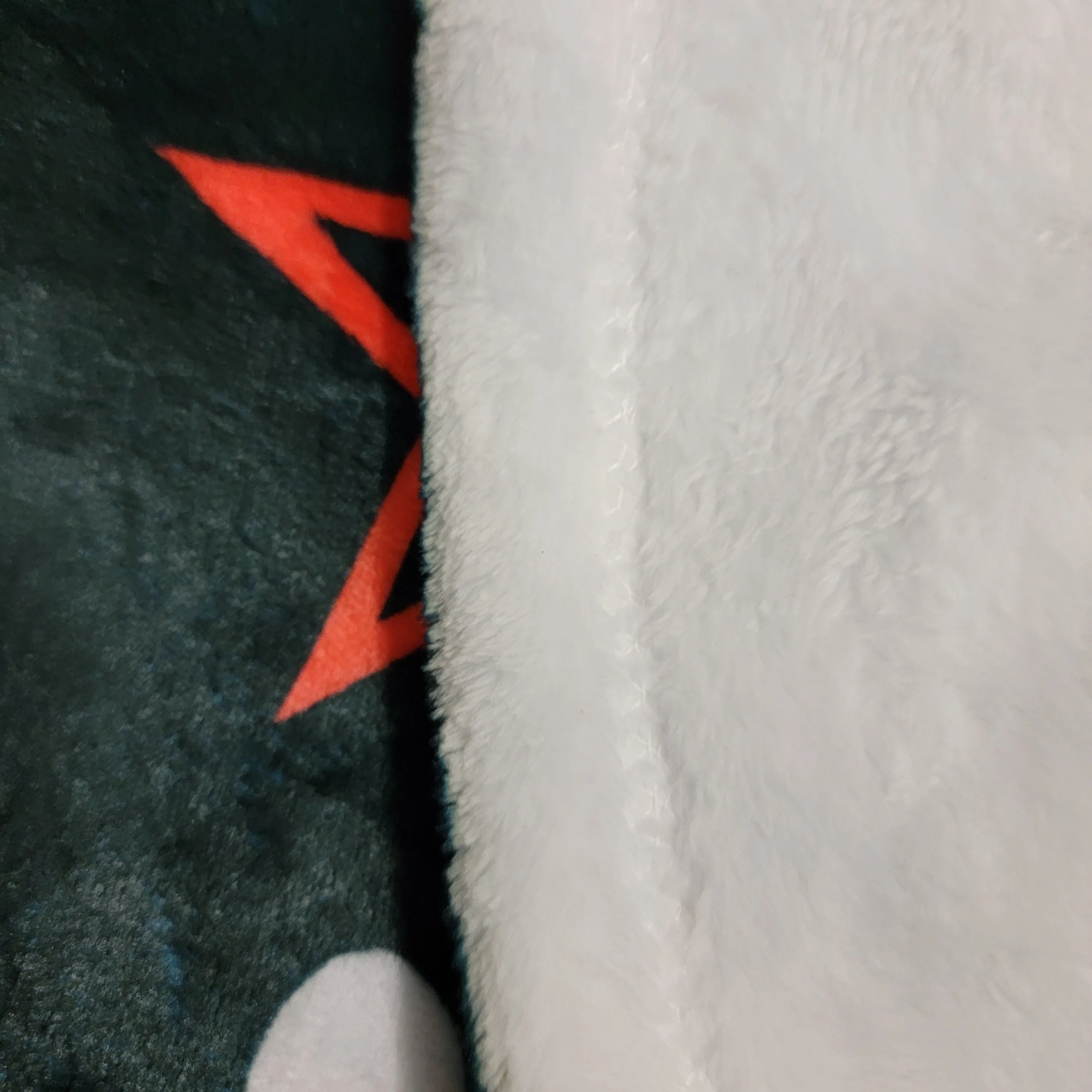Pentagram & Paw Minky Blanket - Red