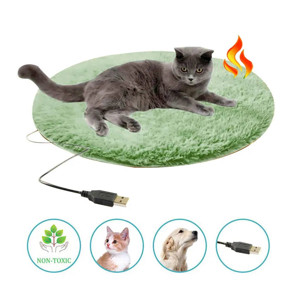 Pet Electric Blanket Heating Pad Dog Cat Bed Mat Pet Dog Sofa Cushions Thickened Soft Pad Blanket Cushion Car Floor Protector
