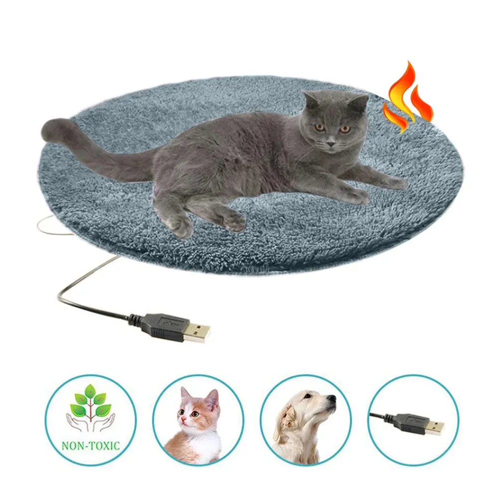 Pet Electric Blanket Heating Pad Dog Cat Bed Mat Pet Dog Sofa Cushions Thickened Soft Pad Blanket Cushion Car Floor Protector