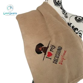 Pet Fleece Blanket - Dachshund (Corner) - Personalised