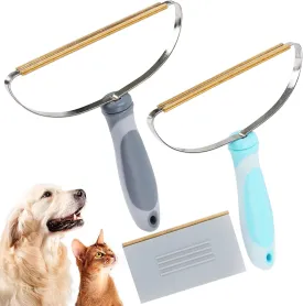 Pet Hair Removal Tool, Dog Cat Deep Cleaning Fur Removers, Lint Cleaner Pro, Portable Scraper Rake Carpet Hairball Shaver Brush for Clothes, Couch, Blanket, Car Mat, Pet Bed, Towels Rugs