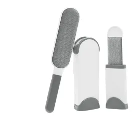 Pet Hair Remover Brush Set with Self-Cleaning Base