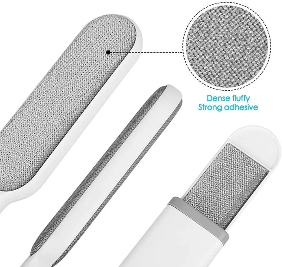 Pet Hair Remover Brush Set with Self-Cleaning Base