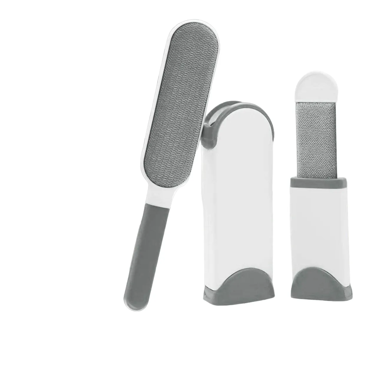 Pet Hair Remover Brush Set with Self-Cleaning Base