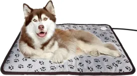 Pet Heated Pad, Waterproof Electric Pet Heating Pad for Dogs Cats, Temperature Adjustable Warming Mat Pet Bed Warmer Blanket Mat with Chew Resistant Cord,20" X 28"