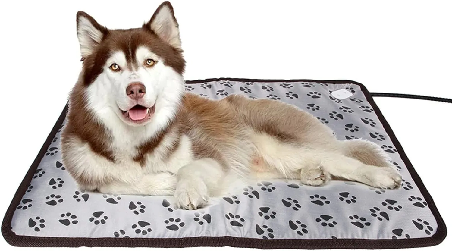 Pet Heated Pad, Waterproof Electric Pet Heating Pad for Dogs Cats, Temperature Adjustable Warming Mat Pet Bed Warmer Blanket Mat with Chew Resistant Cord,20" X 28"