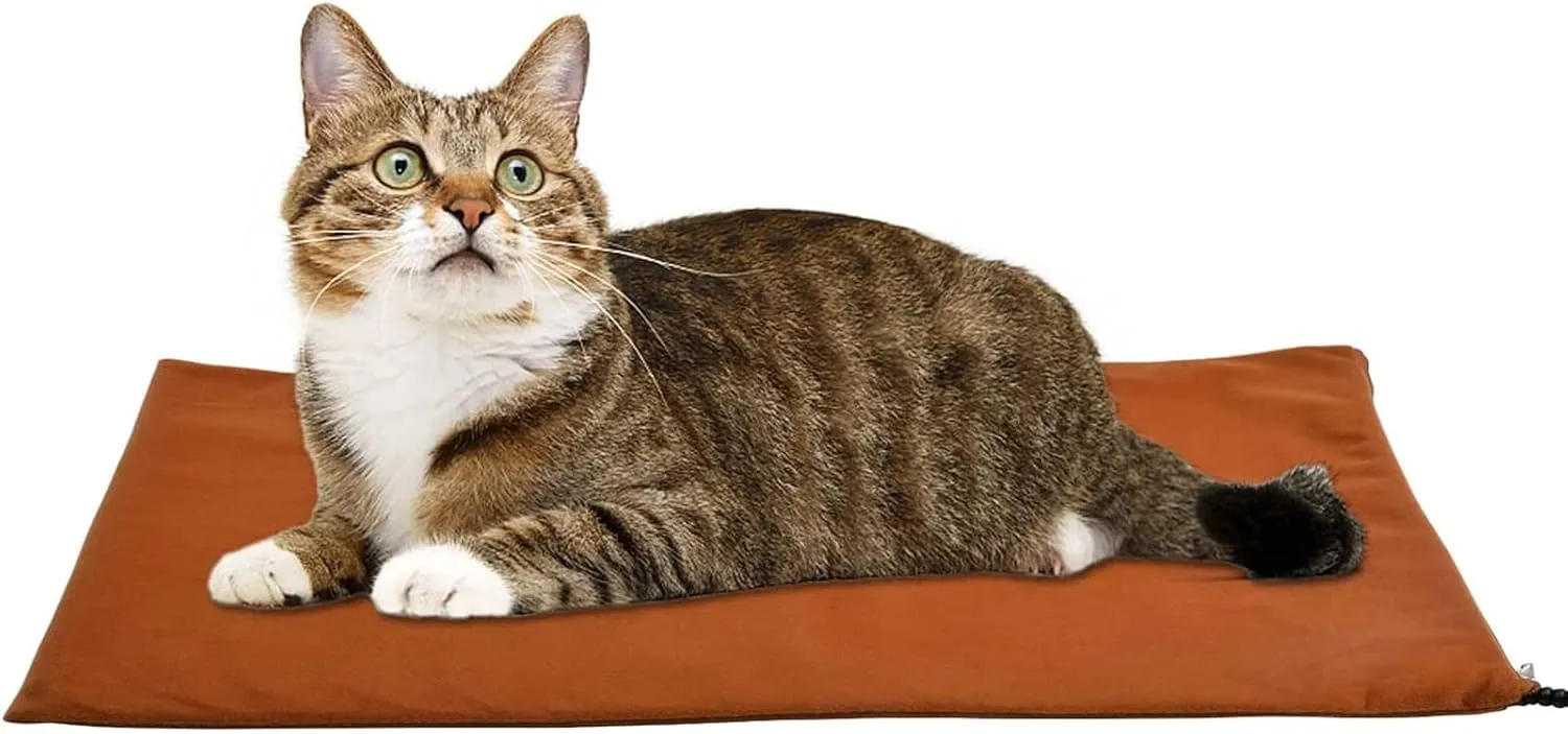 Pet Heating Pad for Puppies Dogs Cats,Waterproof Dog Heating Pad Mat,Indoor Adjustable Warming Mat,Soft Electric Blanket Auto Temperature Control with Chew Resistant Cord