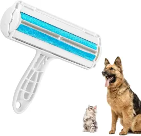 Pet Lint Roller Hair Remover for Clothes, Reusable, Easy Cleaning. Catches and Removes Fluffs and Cats or Dogs Hair from Furniture, Carpets, Clothes, Car Seats and Almost Every Surface. (Blue)