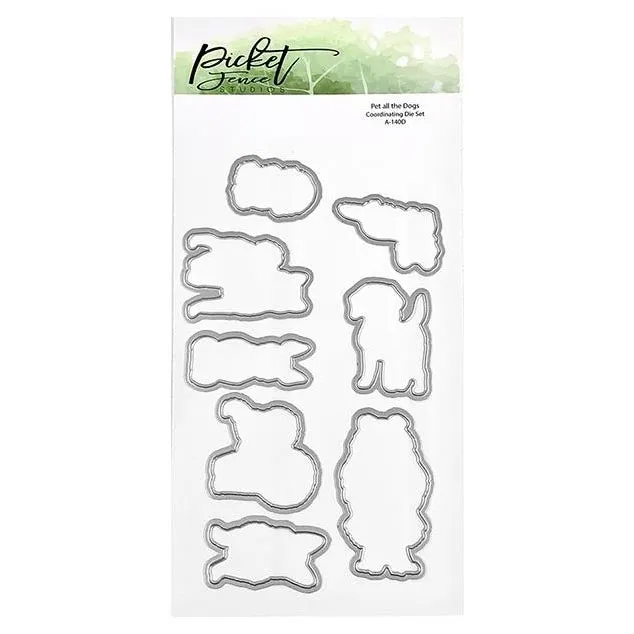 Picket Fence Studios Steel Dies - Pet All The Dogs*