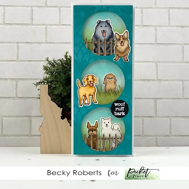 Picket Fence Studios Steel Dies - Pet All The Dogs*