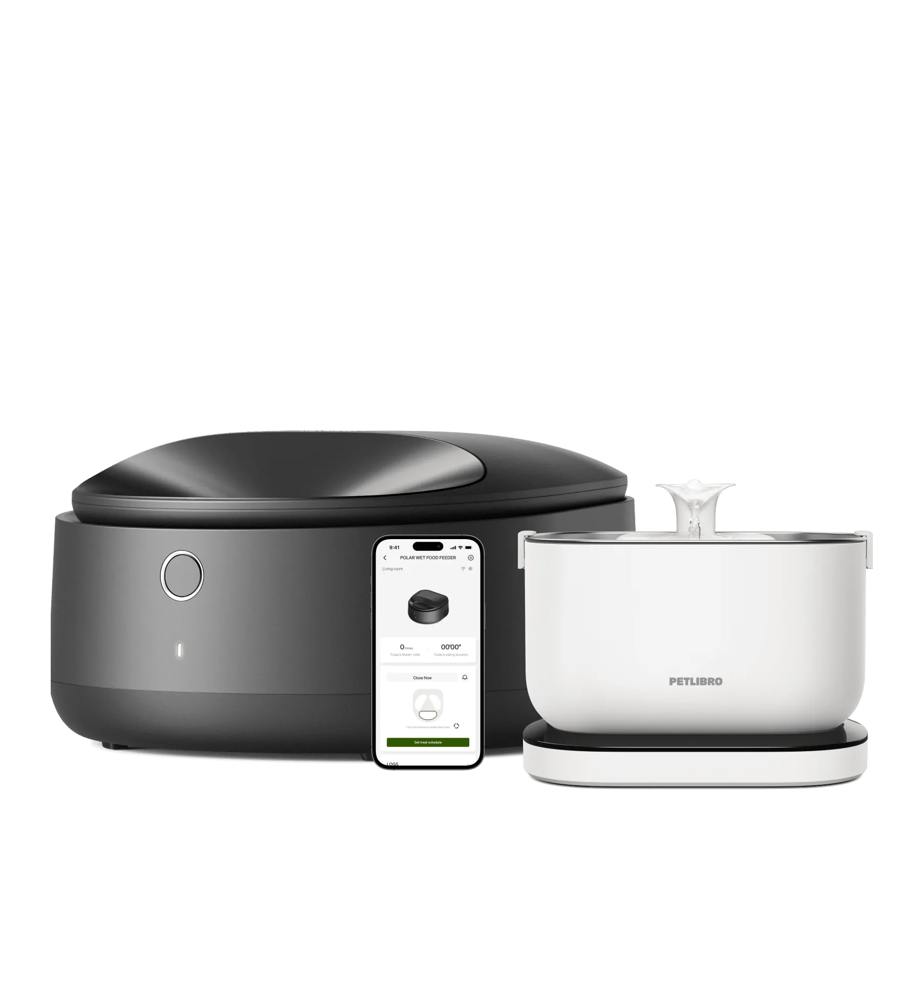 Polar Wet Food Feeder & Cordless Fountain Bundle