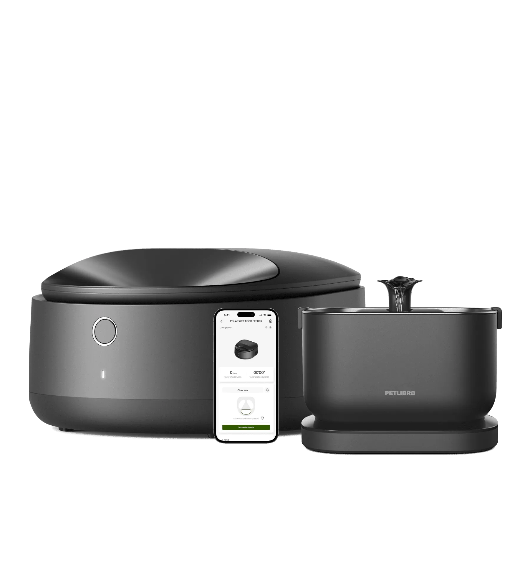 Polar Wet Food Feeder & Cordless Fountain Bundle