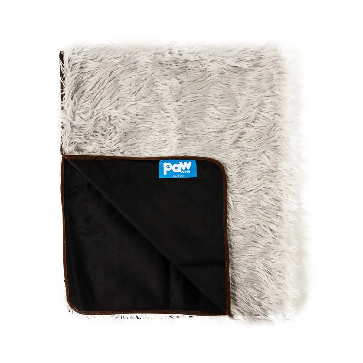 PupProtector Waterproof Throw Blanket - Lt Gray Faux Fur