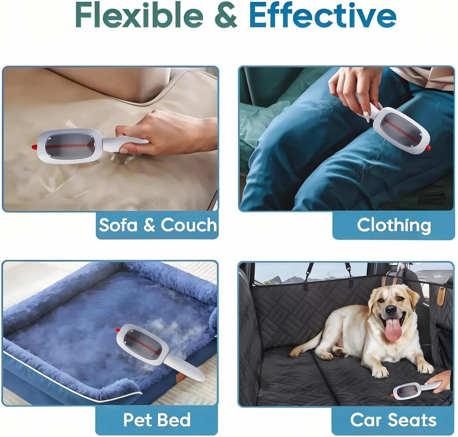 Reusable Lint Roller for Clothes,Reusable Lint Rollers for Pet HairPet Hair Remover for Clothes, Lint Brushes for ClothesLint Roller Pet Hair Remover (Blue)