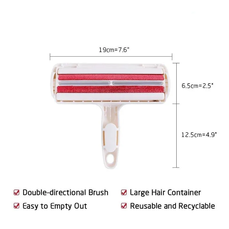 Reusable Pet Hair Lint Roller Remover Self Cleaning Tool