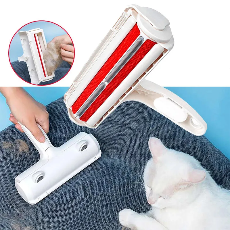 Reusable Pet Hair Lint Roller Remover Self Cleaning Tool