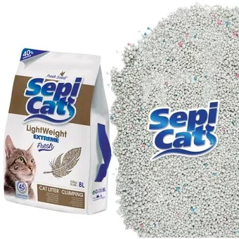 Sepicat | Extreme Fresh | Lightweight Clumping Clay Cat Litter - 8L