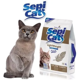 Sepicat | Extreme Fresh | Lightweight Clumping Clay Cat Litter - 8L