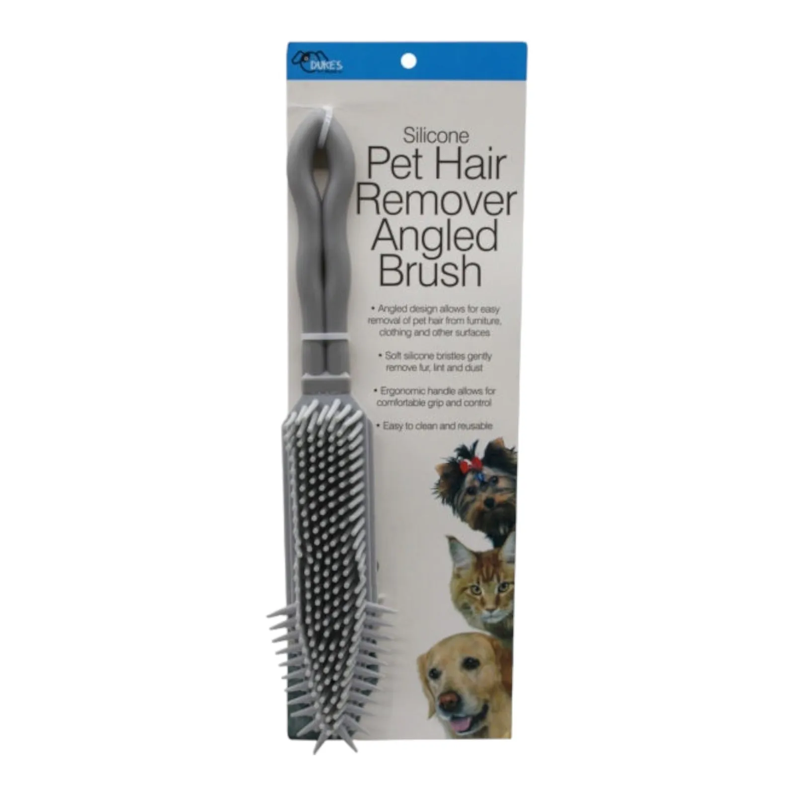 Silicone Pet Hair Remover Angled Brush