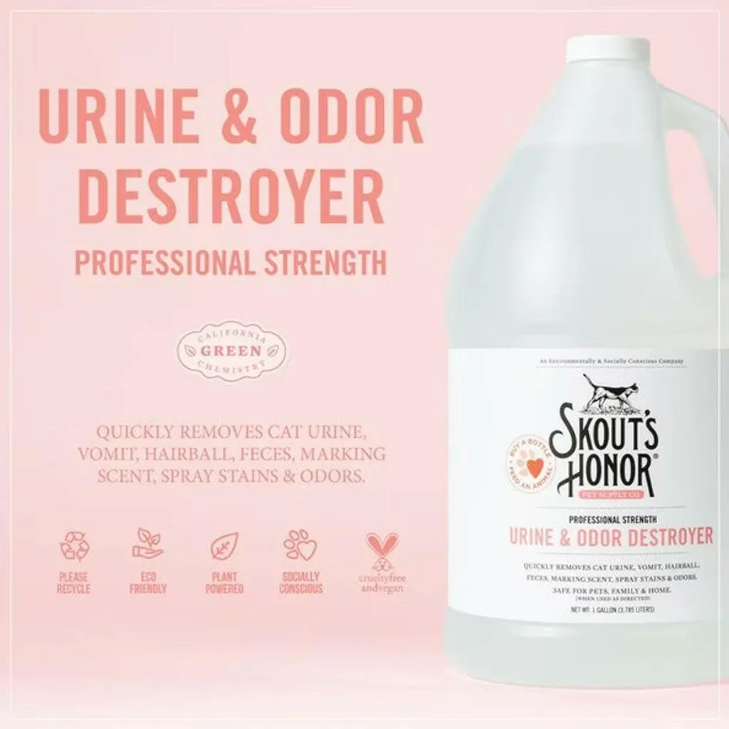 Skout's Honor Professional Strength Urine & Odor Destroyer for Cats