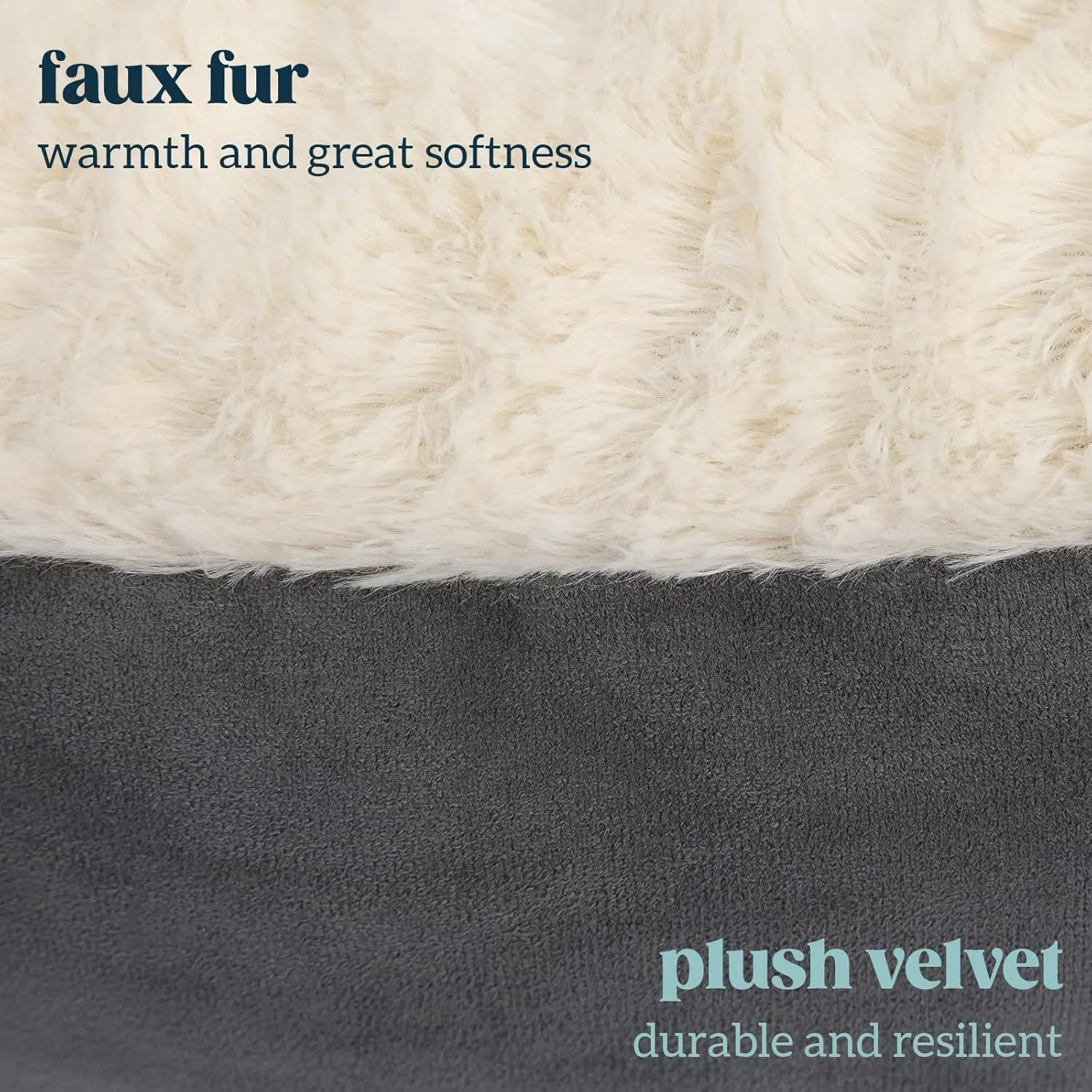Small Dog Bed for Extra Small Dogs Up to 20lbs - Washable Burrow Puppy Beds with Blanket Attached - Covered Dog Cave Bed with Anti-Slip Bottom - Charcoal Gray, 24"