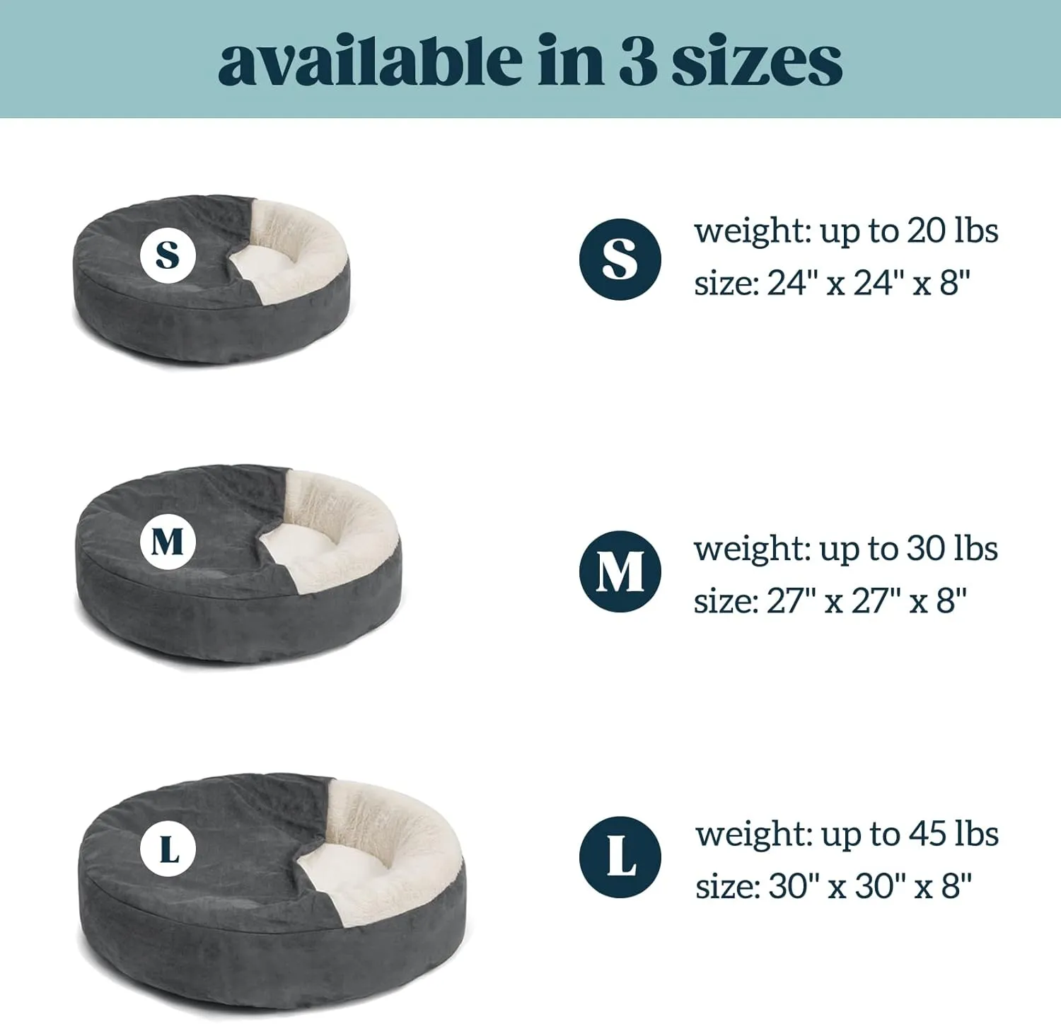 Small Dog Bed for Extra Small Dogs Up to 20lbs - Washable Burrow Puppy Beds with Blanket Attached - Covered Dog Cave Bed with Anti-Slip Bottom - Charcoal Gray, 24"