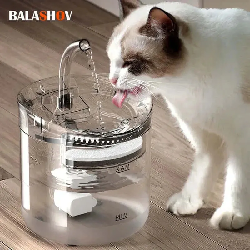 Smart Pet Water Fountain: Automatic Sensor Drinker for Cats & Dogs!