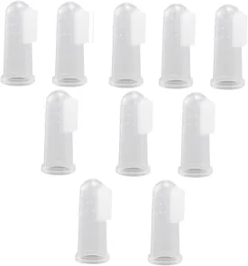 SUPVOX 20Pcs Silicone Dog Finger Toothbrushes Soft Oral Massagers for Pets Gentle Cleaning for Teeth Gums for Puppies Kittens Safe