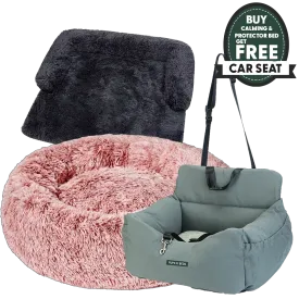 The Ultimate Bundle: Calming Bed, Furniture Protector & FREE Dog Car Seat!