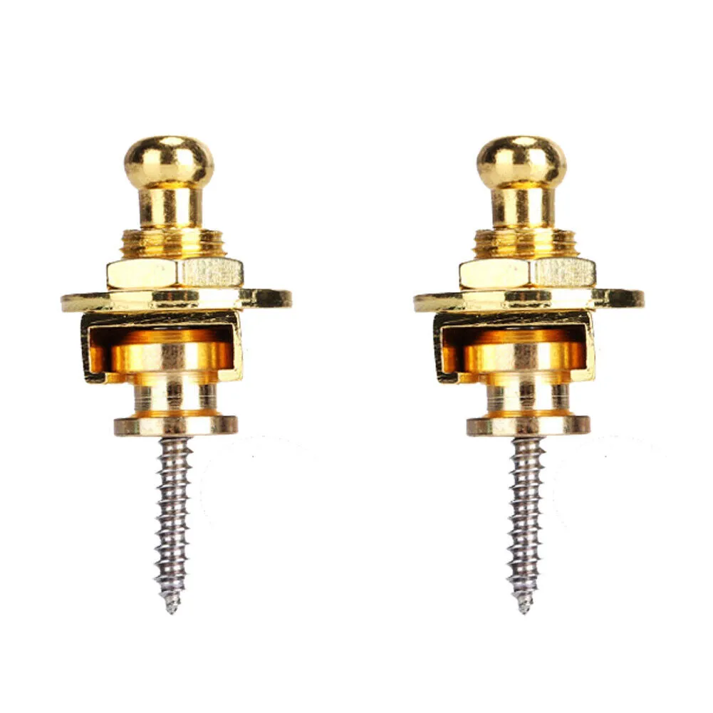 US 4-12 Pcs Guitar Strap Locks Buttons Security Quick Release Binding Components