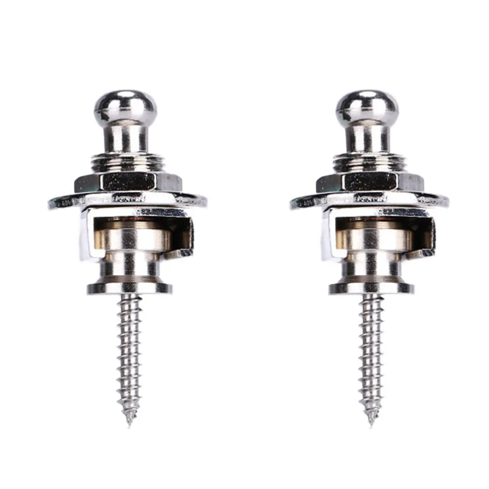 US 4-12 Pcs Guitar Strap Locks Buttons Security Quick Release Binding Components