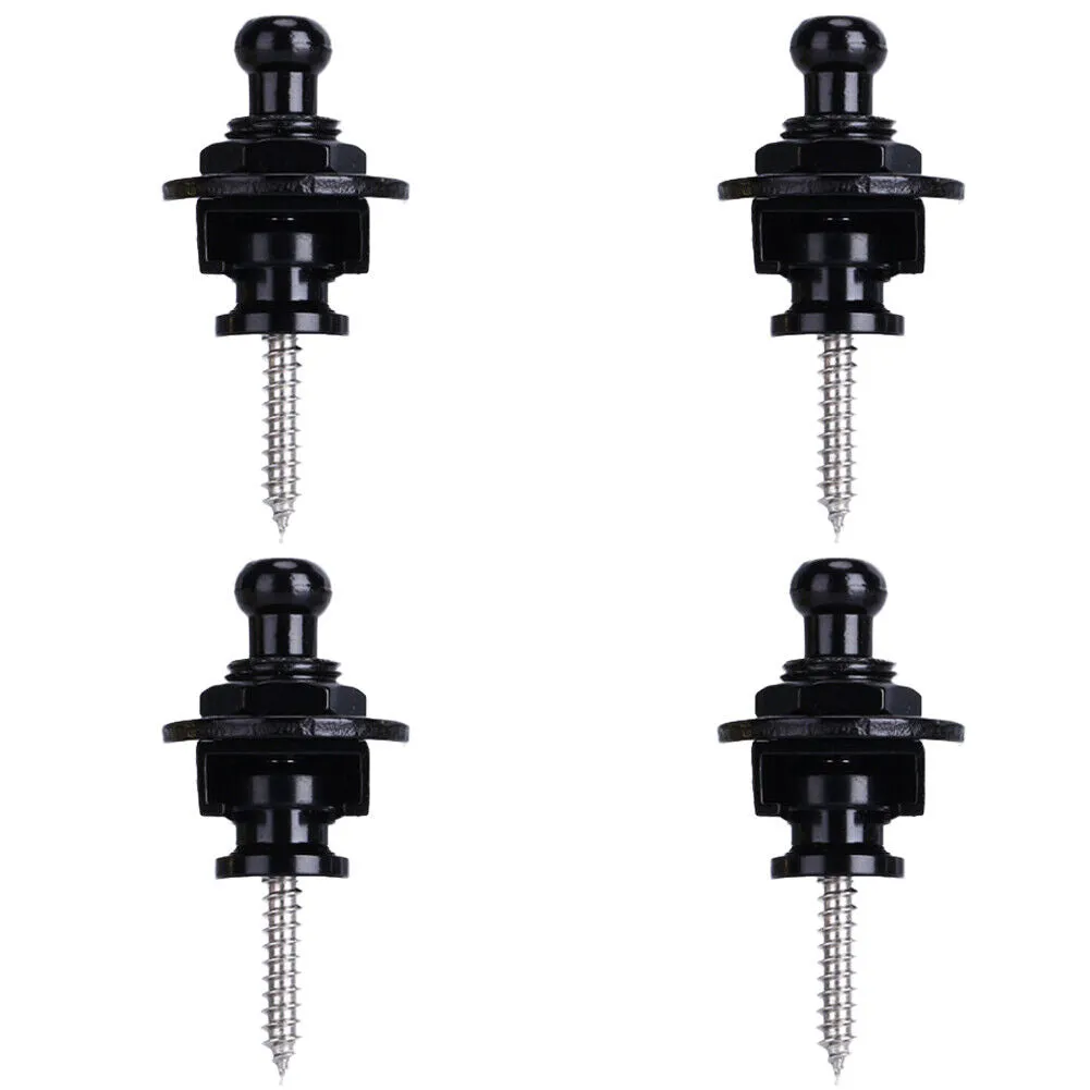 US 4-12 Pcs Guitar Strap Locks Buttons Security Quick Release Binding Components