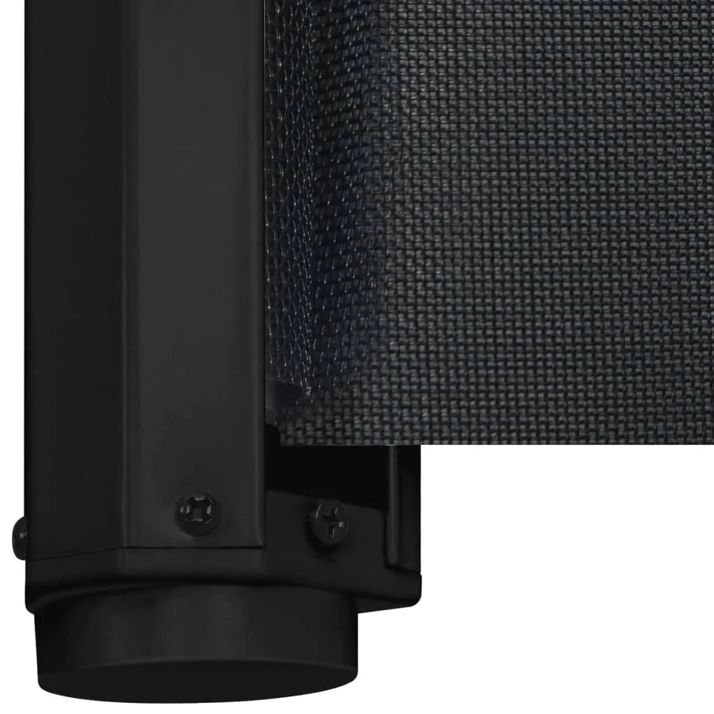 vidaXL Retractable Pet Gate Black 82.5x125 cm