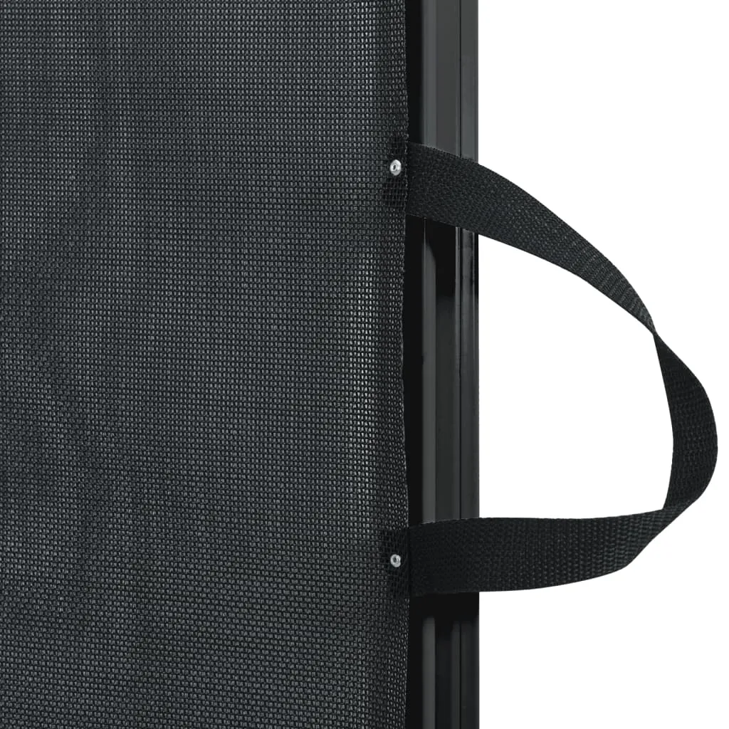 vidaXL Retractable Pet Gate Black 82.5x125 cm