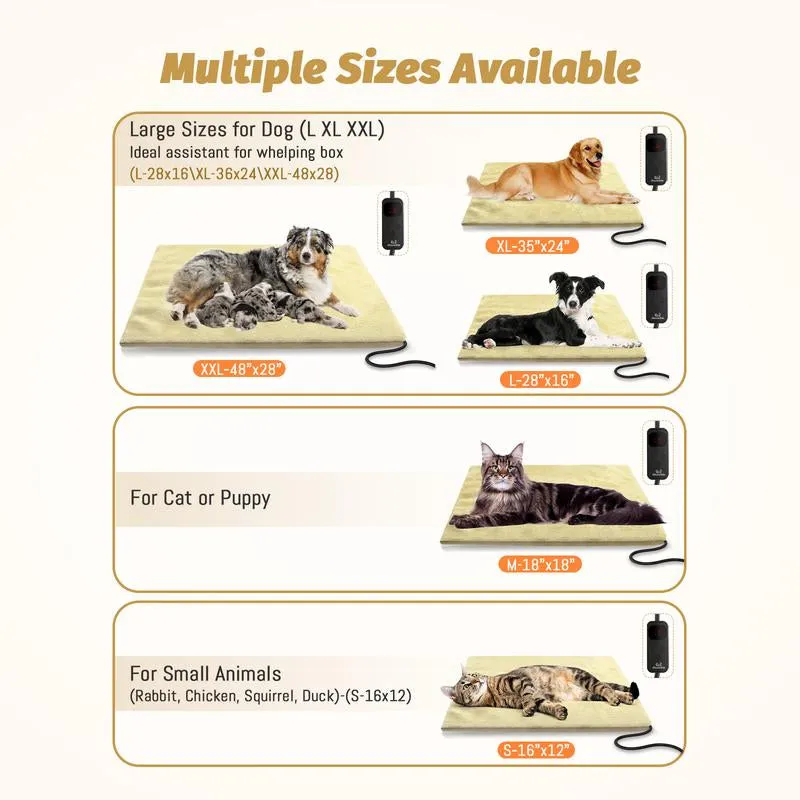 Waterproof Electric Heating Pad for Dogs & Cats