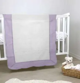 White/Purple Monogram Quilts