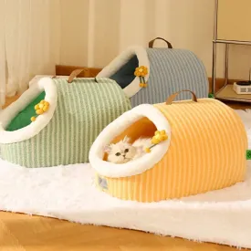 Winter Cozy Pet House - Cats Soft Nest Kennel, Sleeping Cave, Cat Dog Kitty Warm Thickening Tents Bed, Suitable for Small and Medium Dogs and Cats