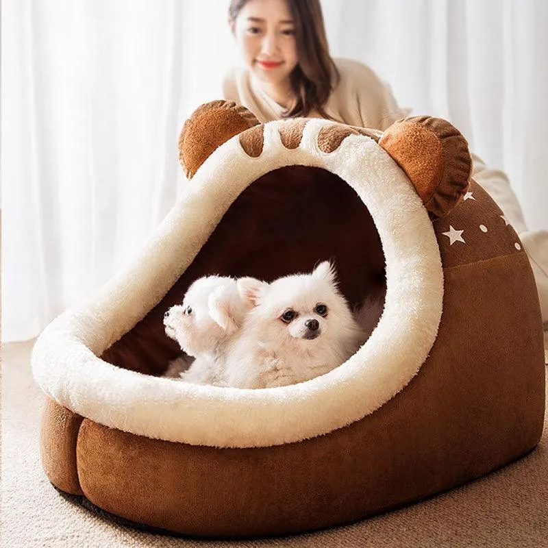 Winter Dog Bed Self-Warming Puppy House